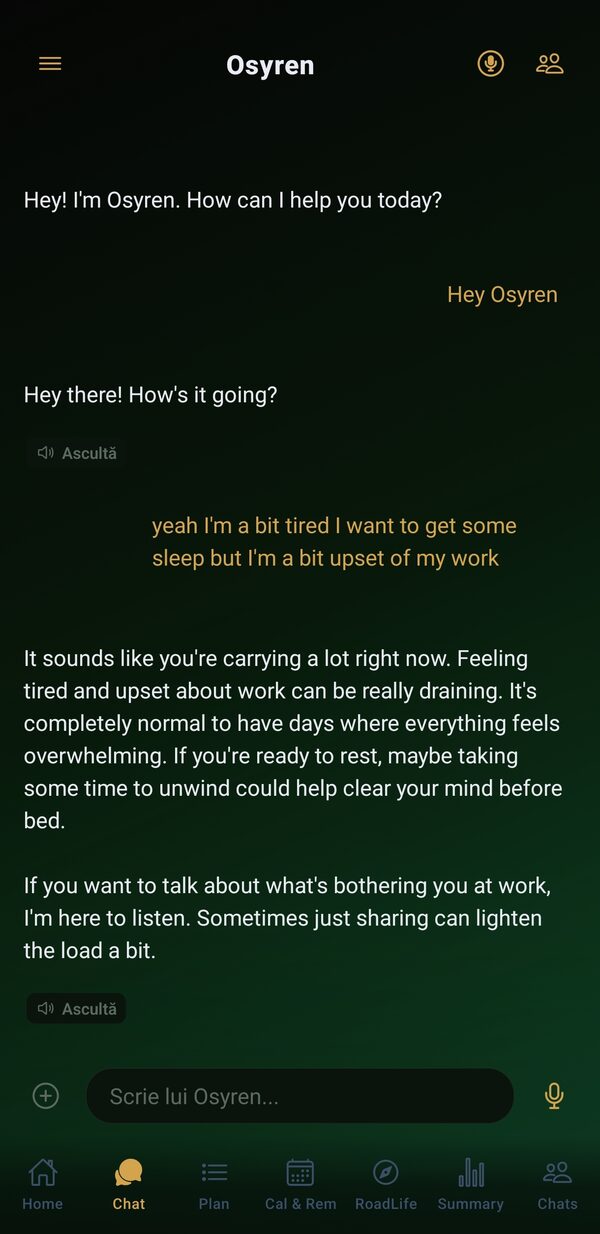 Osyren empathetic chat